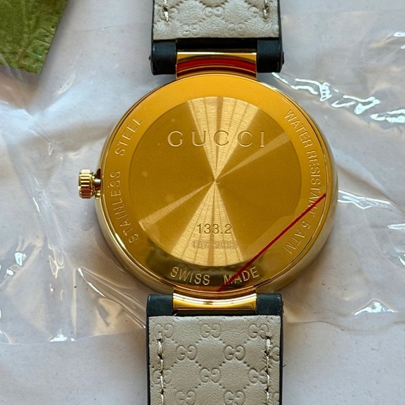 Gucci Interlocking G Gold PVD Watch - Black Dial - Authentic w/ Papers - Picture 6 of 14